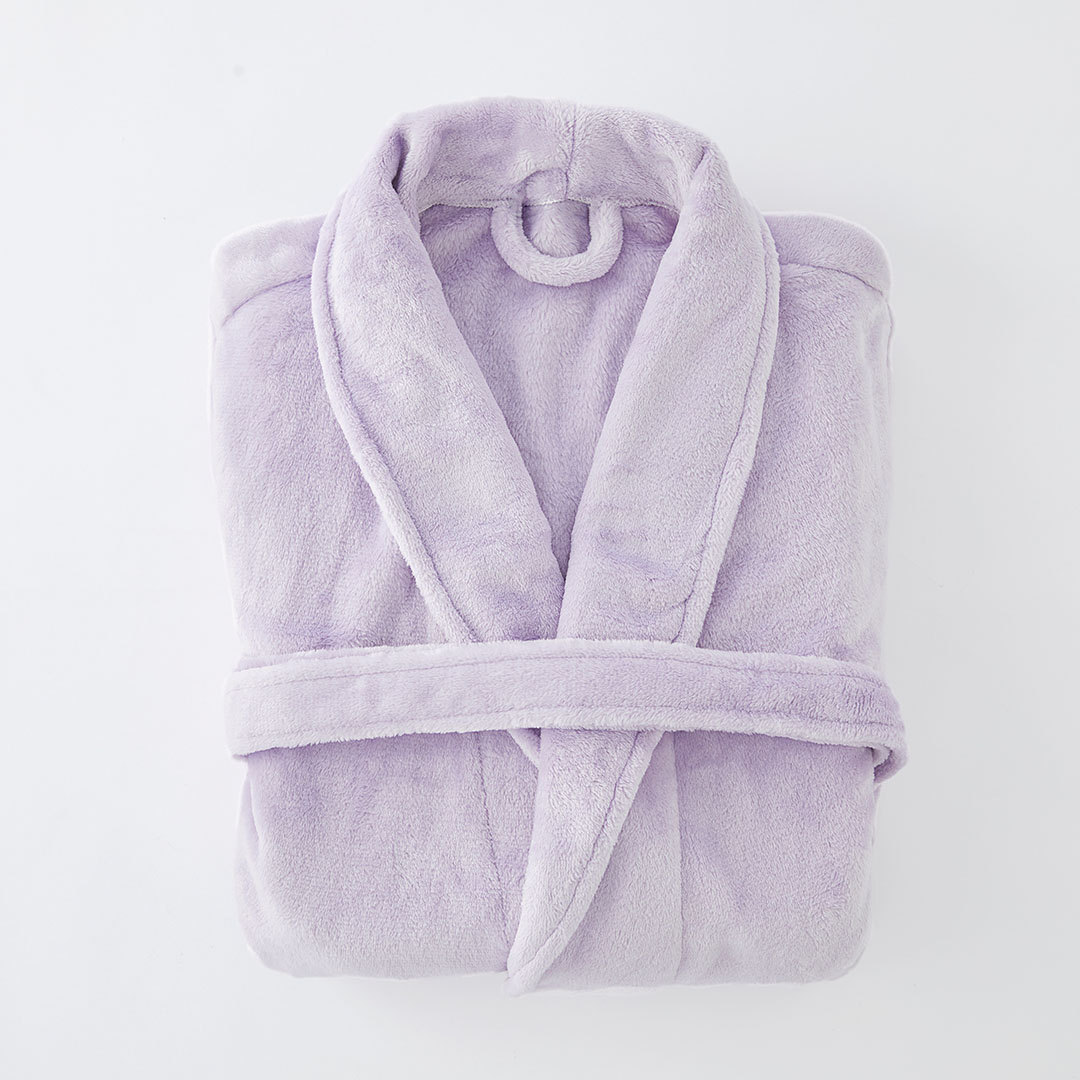 Buy Plush Robe - Lilac Online | Bed Bath N' Table