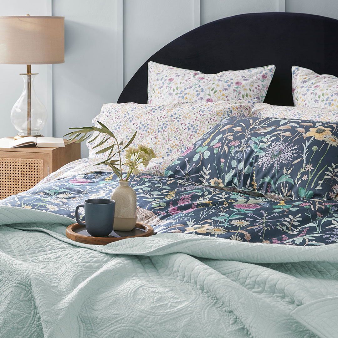 Buy Josephine Bedspread Pastel Blue Online Bed Bath N' Table