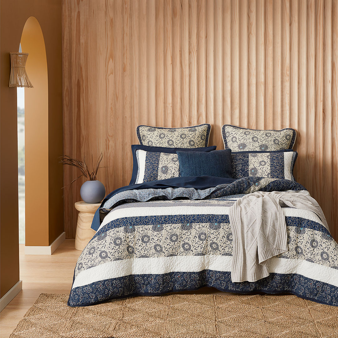 Buy Izumi Quilt Cover Navy Online Bed Bath N' Table