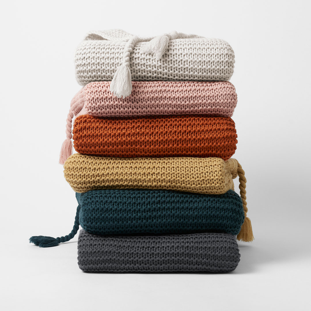 Buy Chunky Throw Charcoal Online Bed Bath N' Table