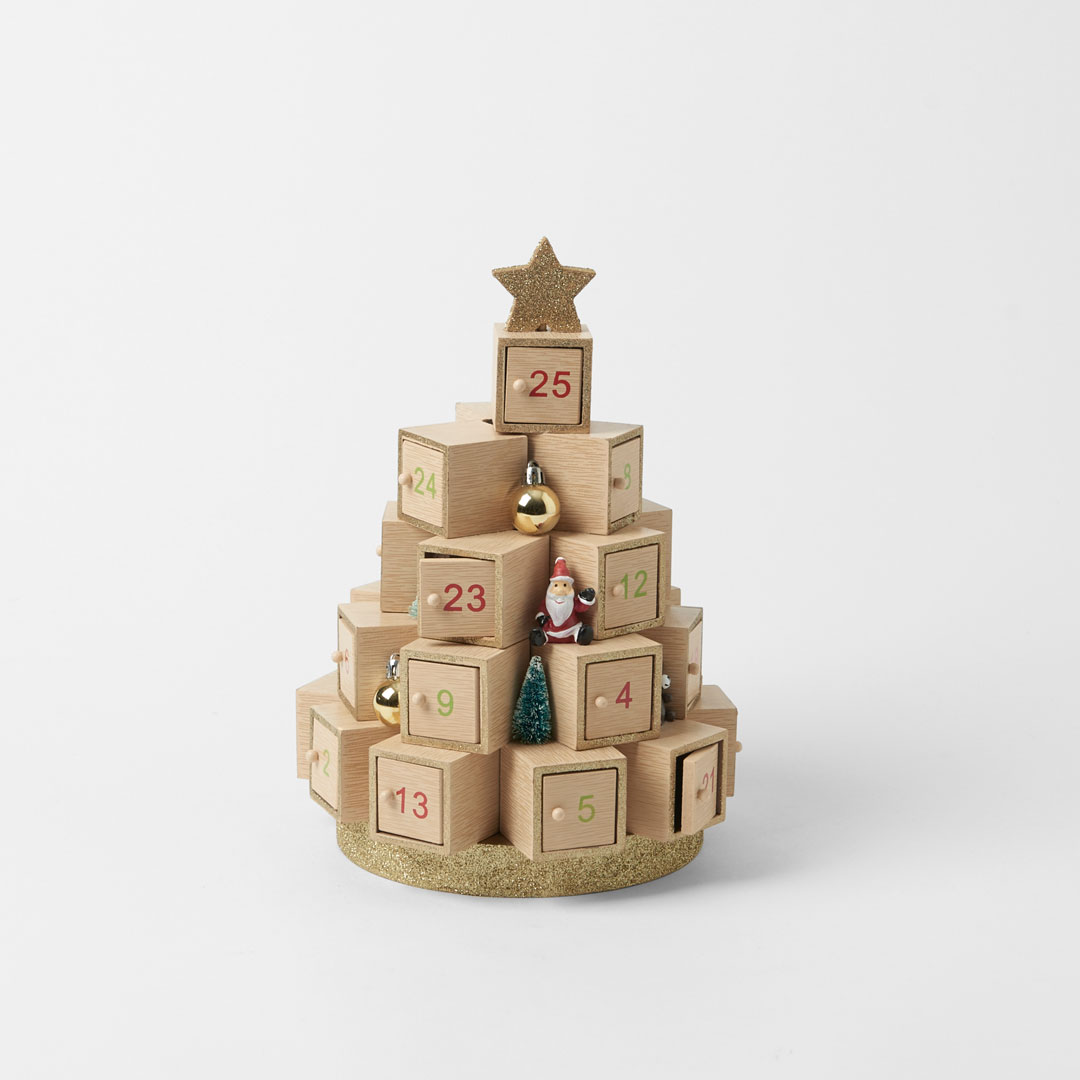 Wooden Box Stack Advent Bed Bath N' Table