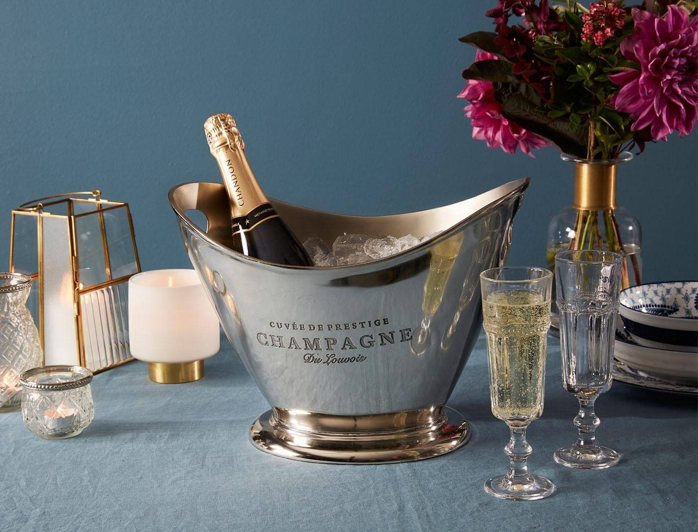 Champagne Bucket Flared Bed Bath N' Table