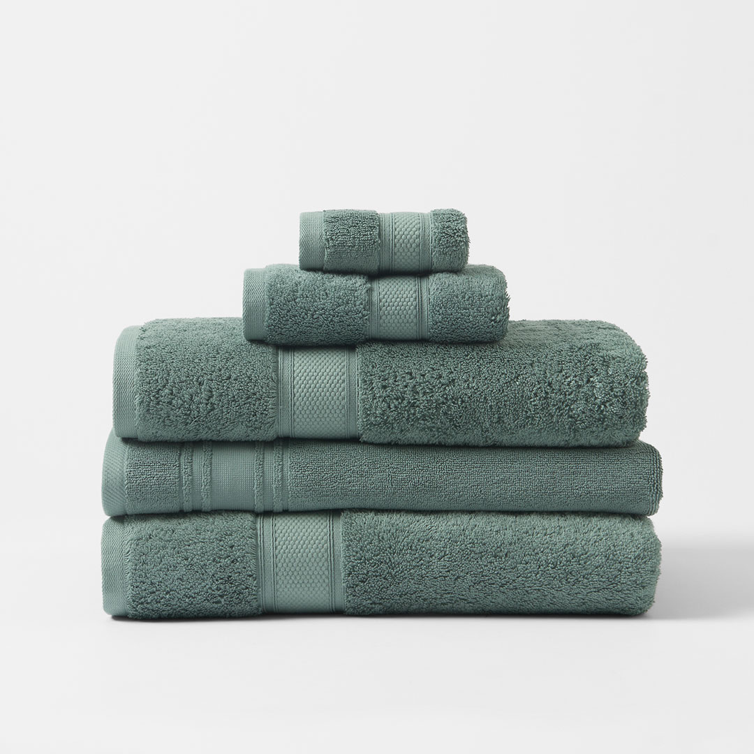 Buy Egyptian Indulgence Towels Eucalyptus Green Online Bed Bath N
