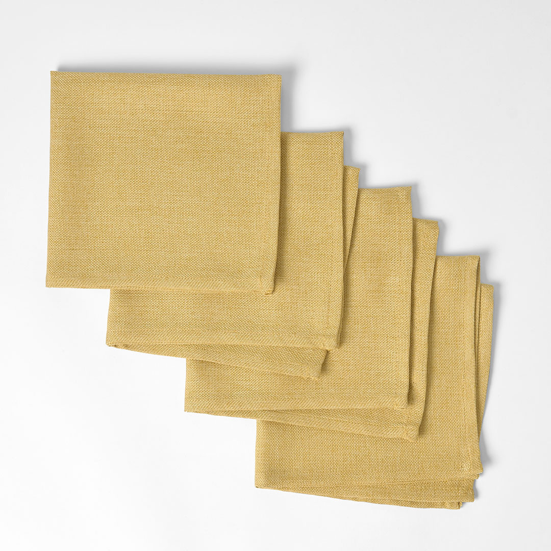 Buy Carlisle Hemstitch Mustard Yellow Napkins Online | Bed Bath N' Table