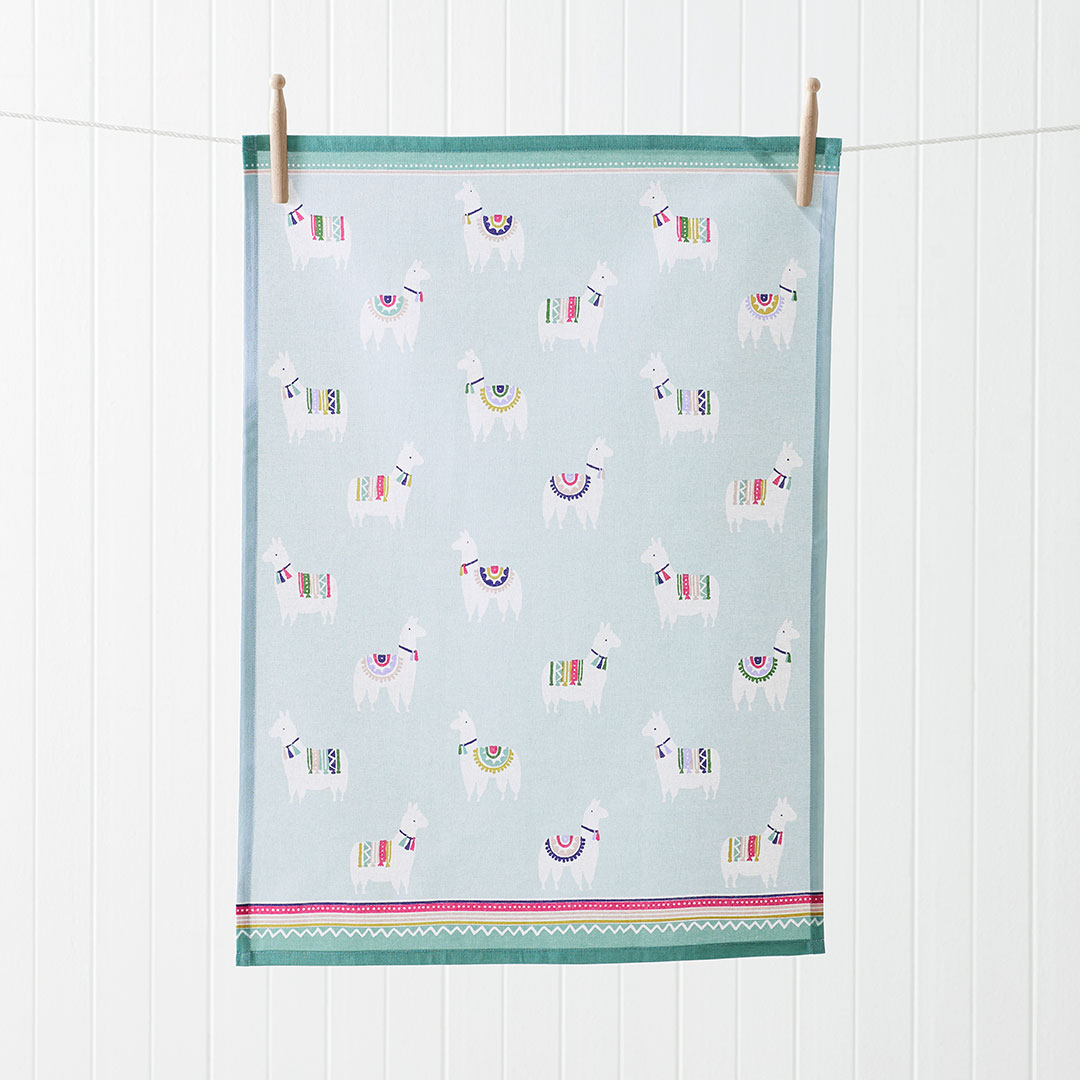 Buy Llama Printed Tea Towel Online | Bed Bath N' Table