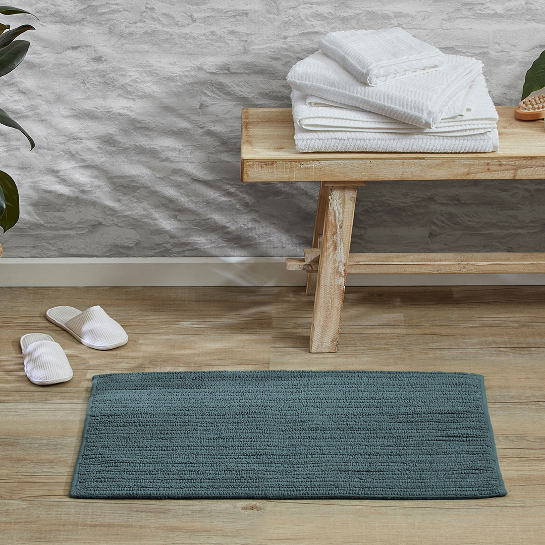 Buy Devon Bath Mat - Blue Online | Bed Bath N' Table