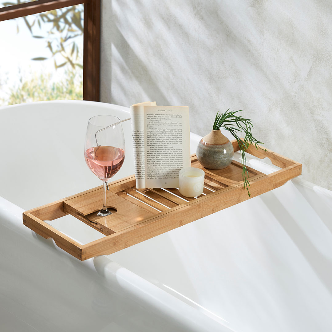 Buy Extendable Bamboo Bath Caddy Online Bed Bath N' Table