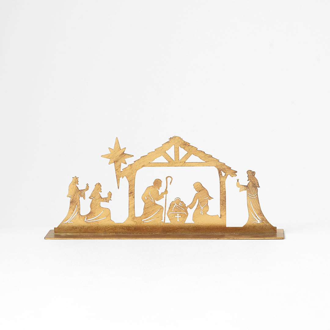 Metal Cut out Nativity Scene Bed Bath N' Table