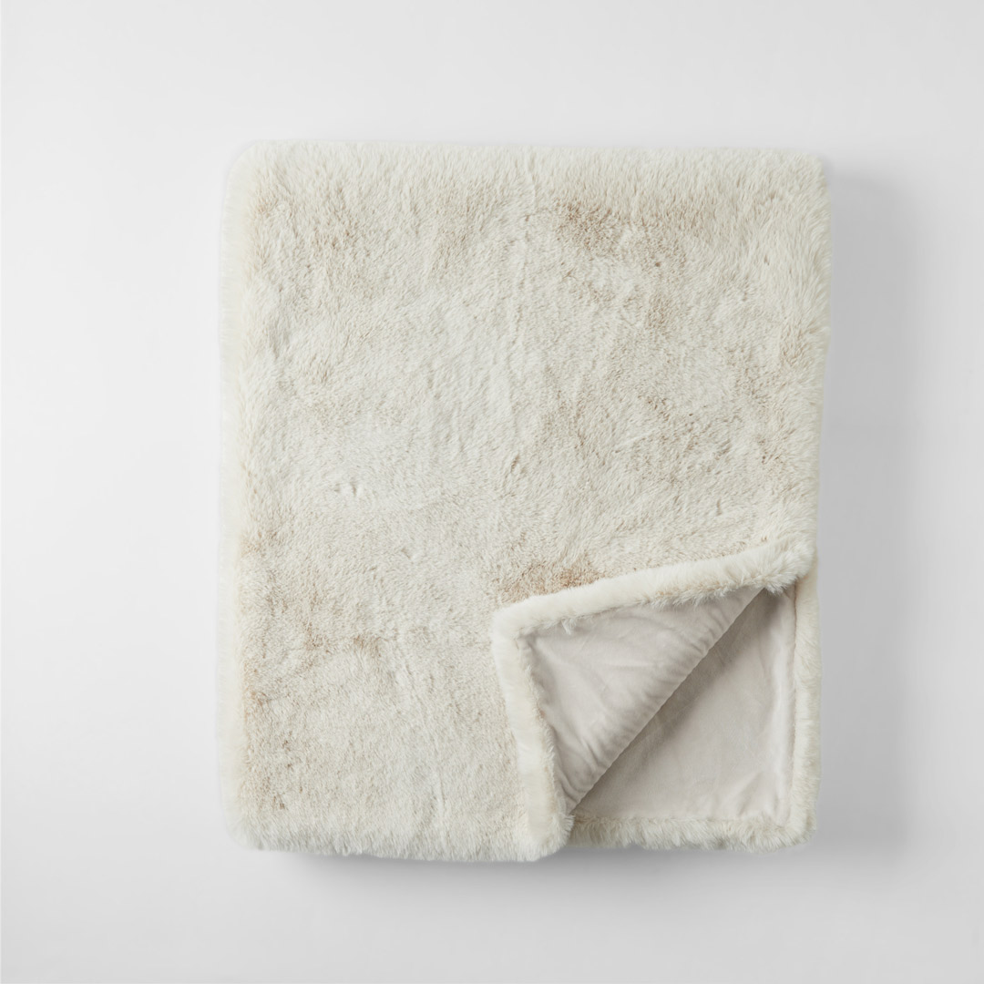 Luxury Faux Fur Throw Bed Bath N' Table