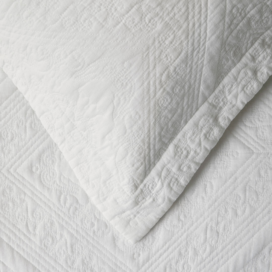 Buy Bianca Quilt Cover - White Online | Bed Bath N' Table