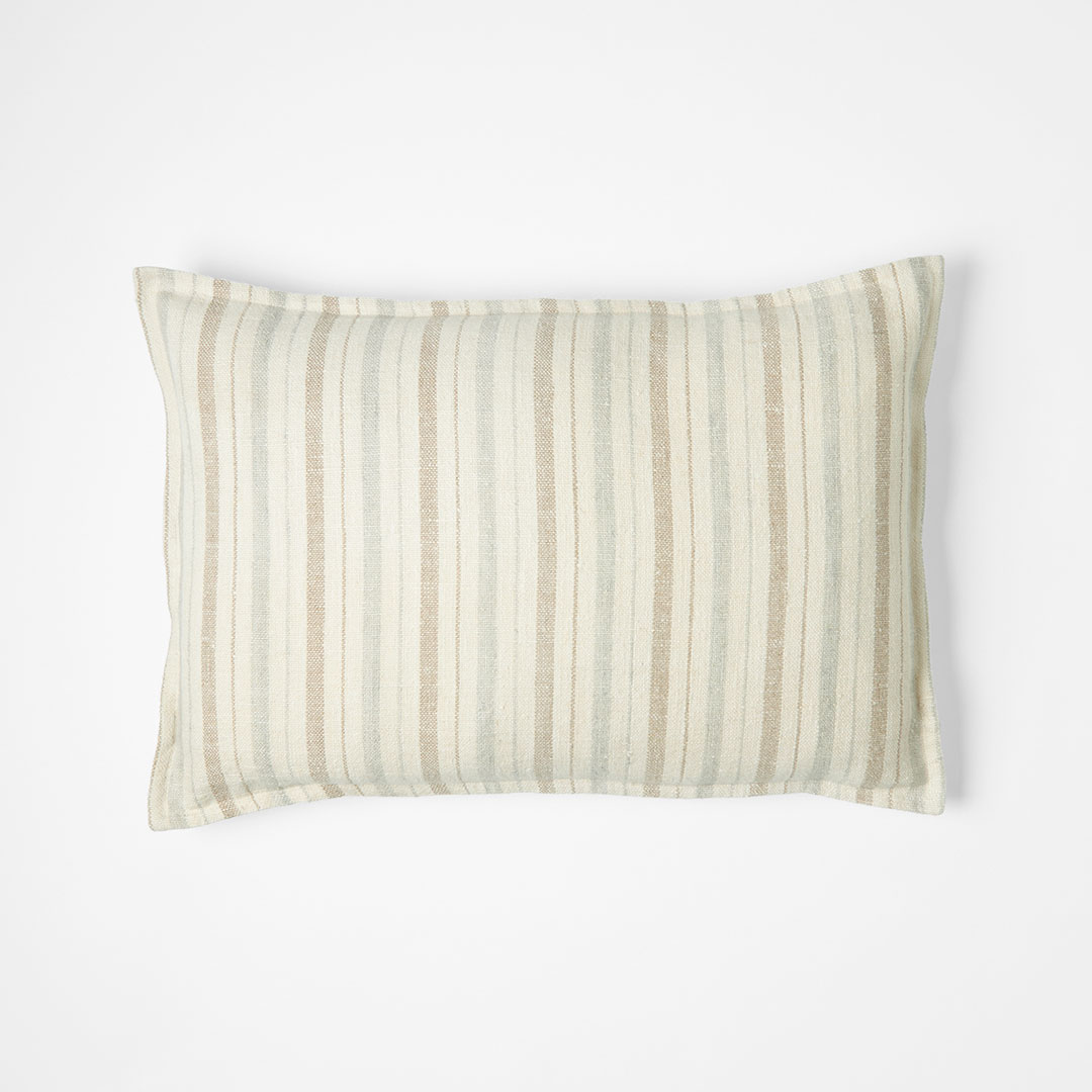 Buy Pirron Striped Cushion - Smoke Blue Online 