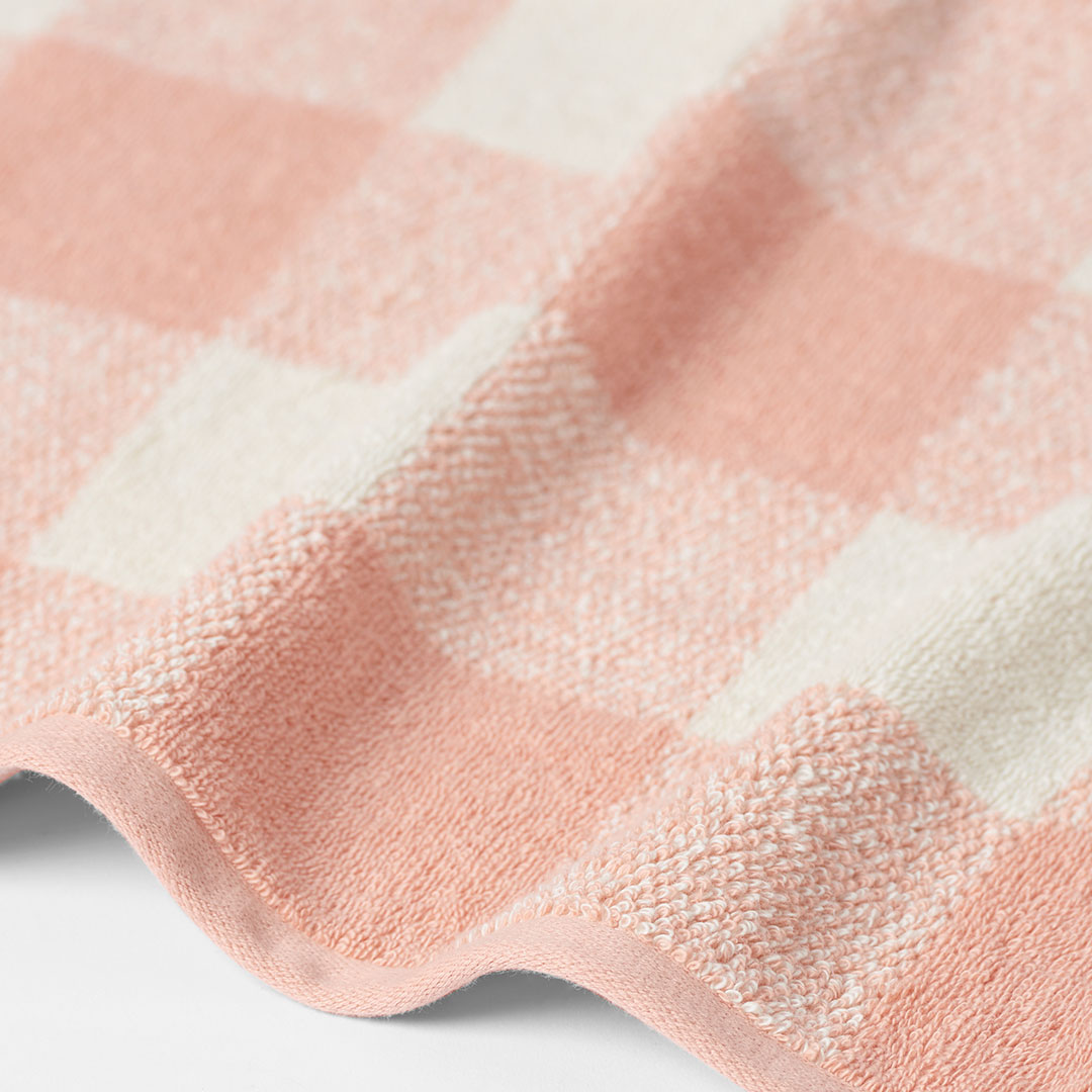 Buy Gingham Towel Blush Online Bed Bath N' Table