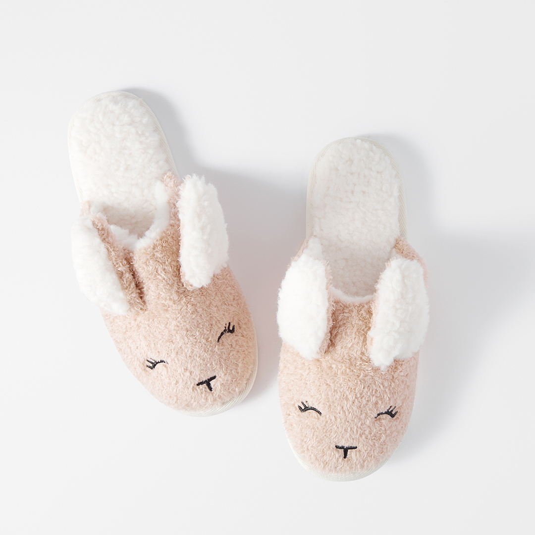 Buy Fluffy Bunny Slippers - Small/Medium Online | Bed Bath N' table