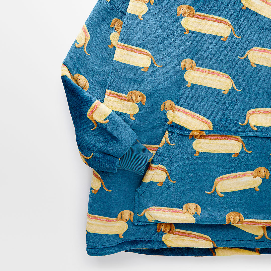 Buy Hot Dogs Hooded Sherpa Blanket Online Bed Bath N' Table