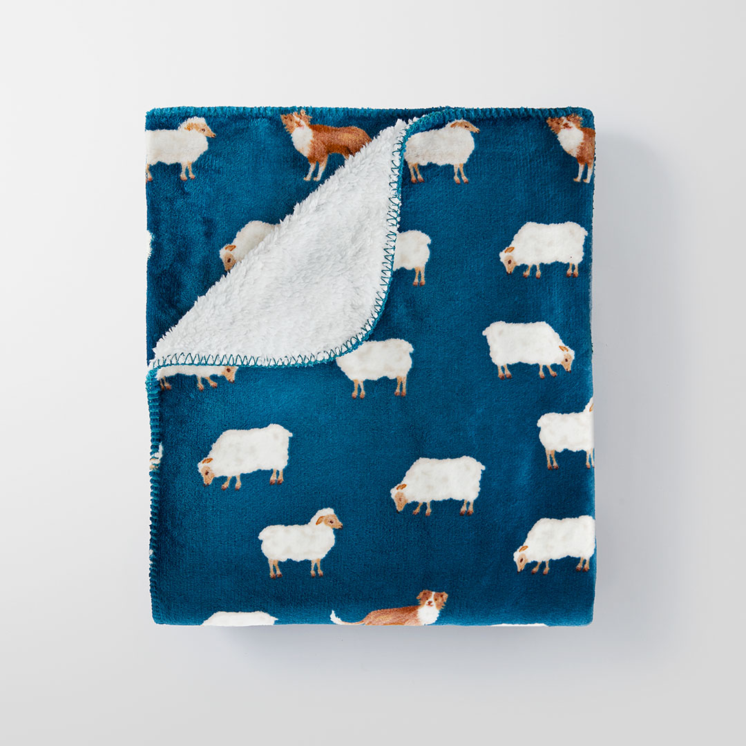 Buy Sheep Dog Sherpa Throw Online Bed Bath N' Table