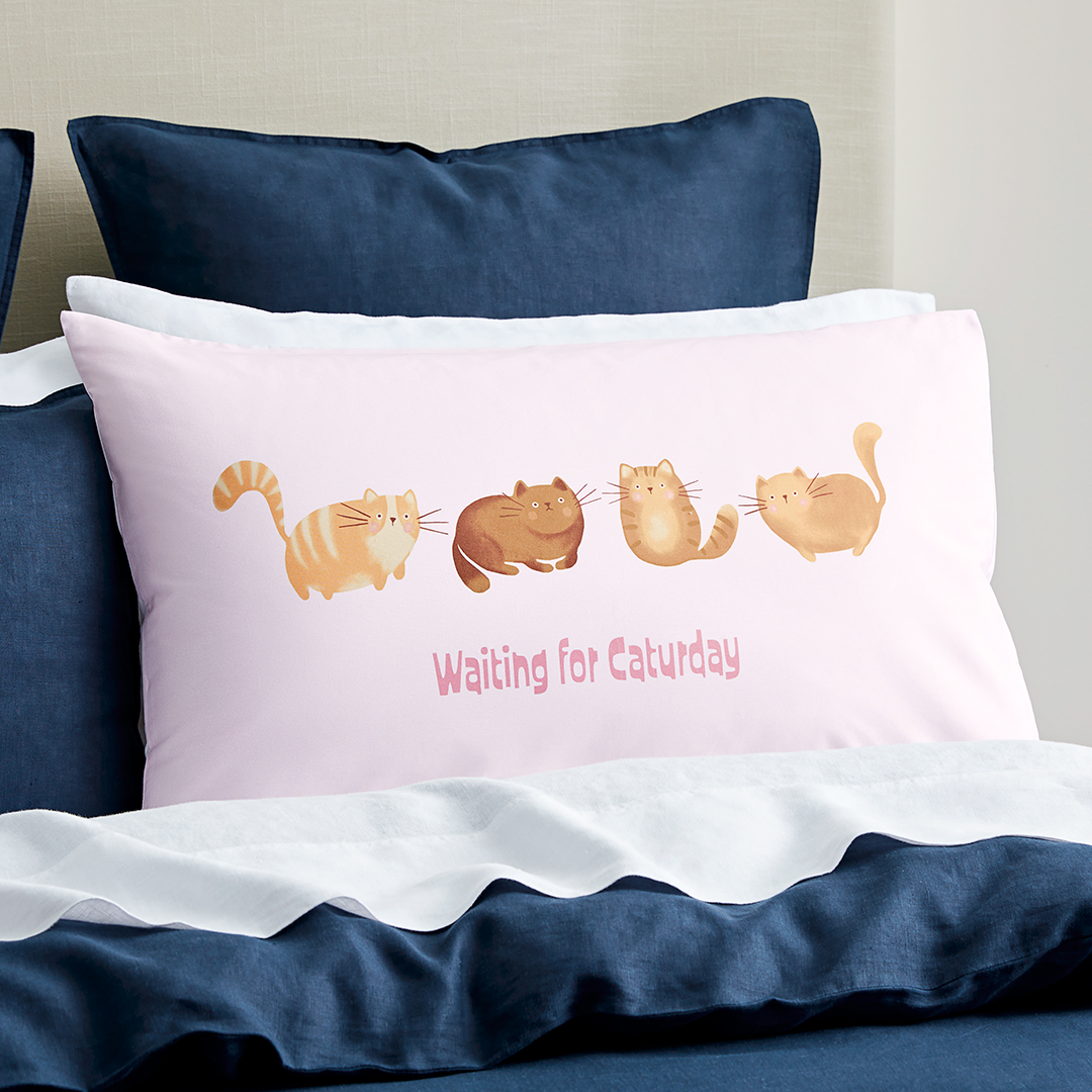 Buy Waiting For Caturday Standard Pillowcase Online Bed Bath N' Table