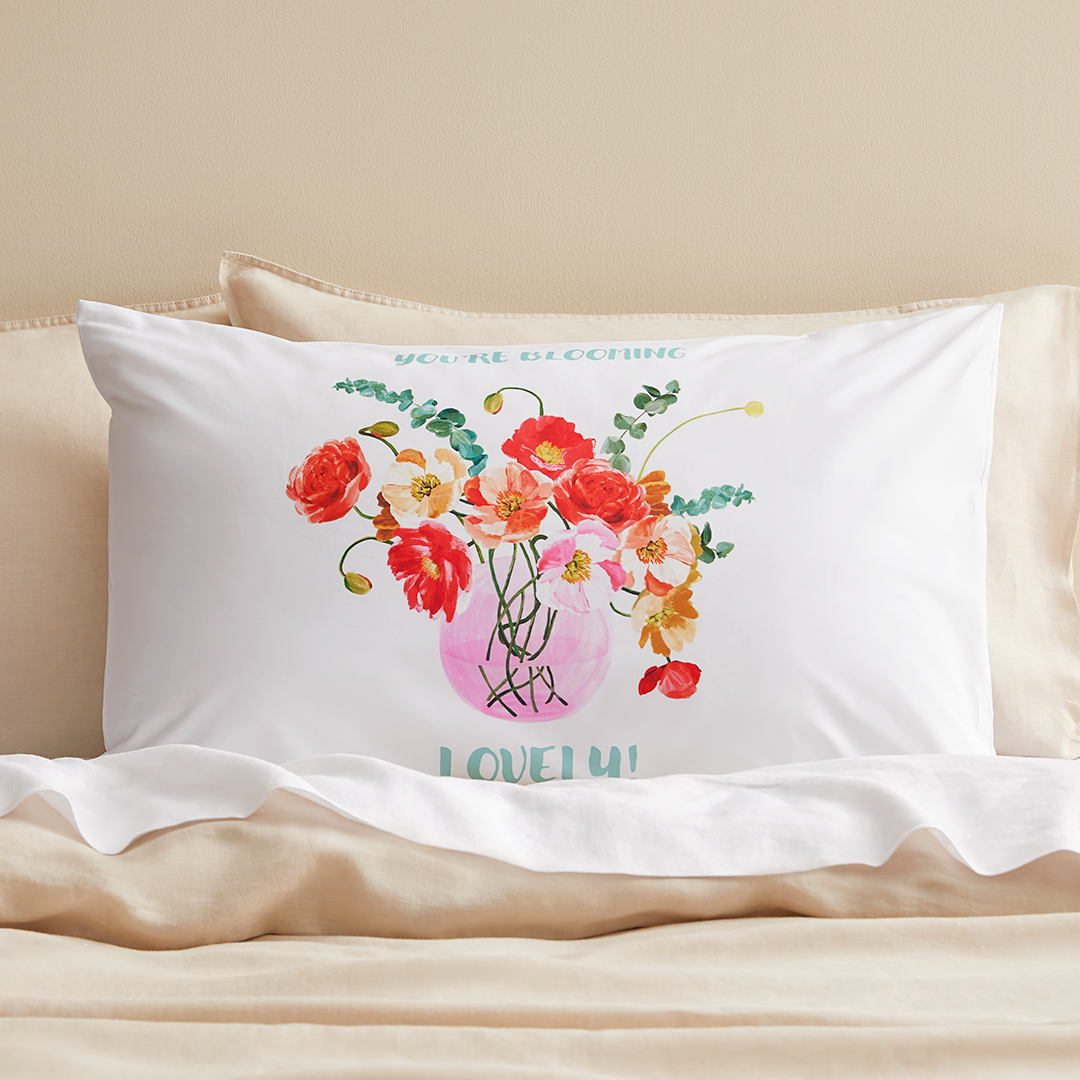 Buy Blooming Lovely Standard Pillowcase Online Bed Bath N' Table