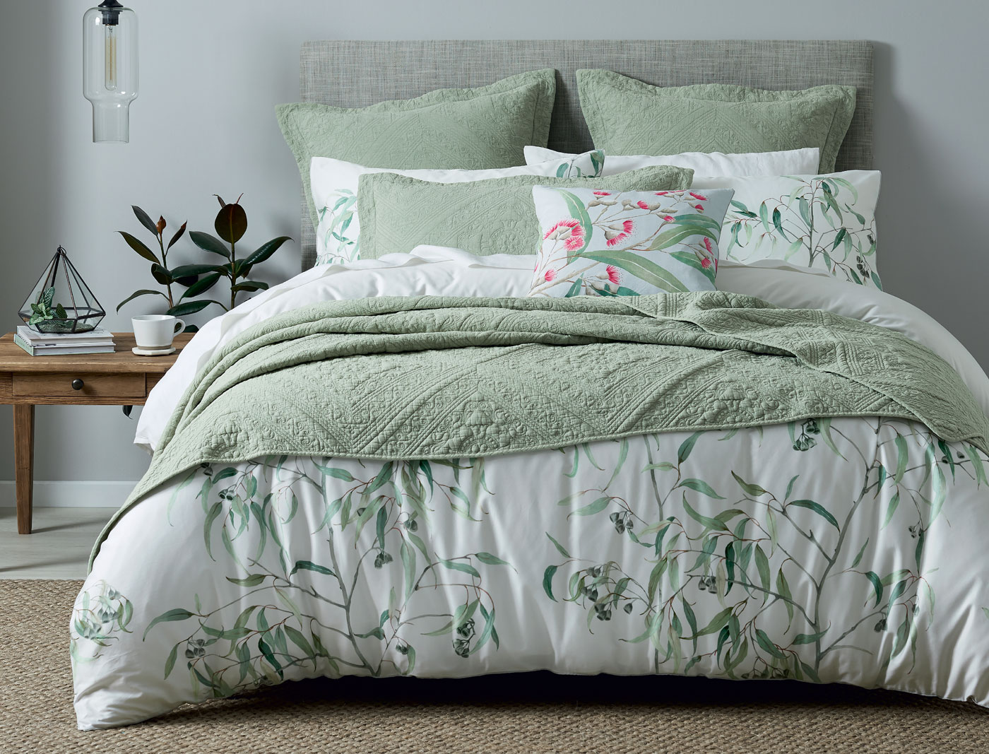 Buy Eucalyptus Quilt Cover Gum Leaf Online Bed Bath N