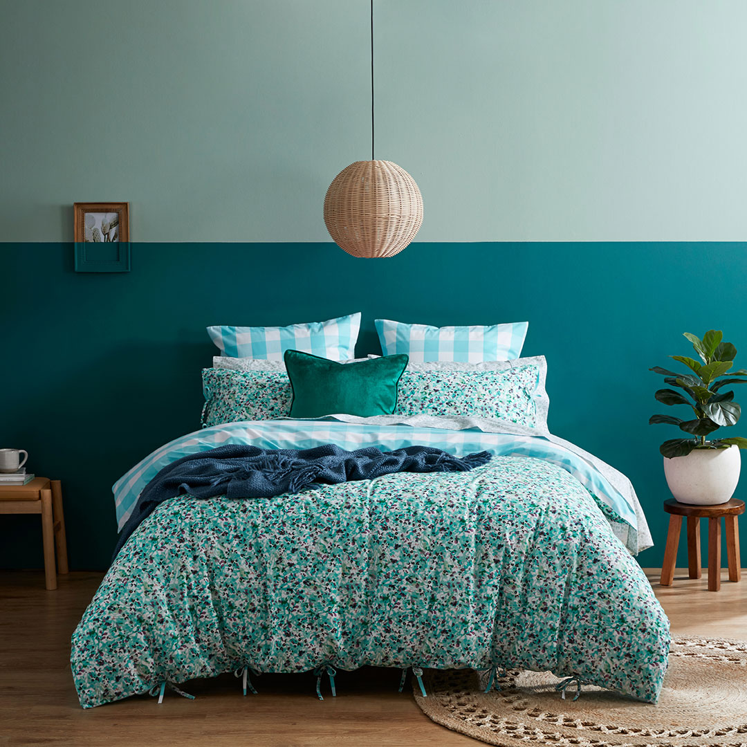 Buy Brennan Quilt Cover Gum Leaf Online Bed Bath N' Table