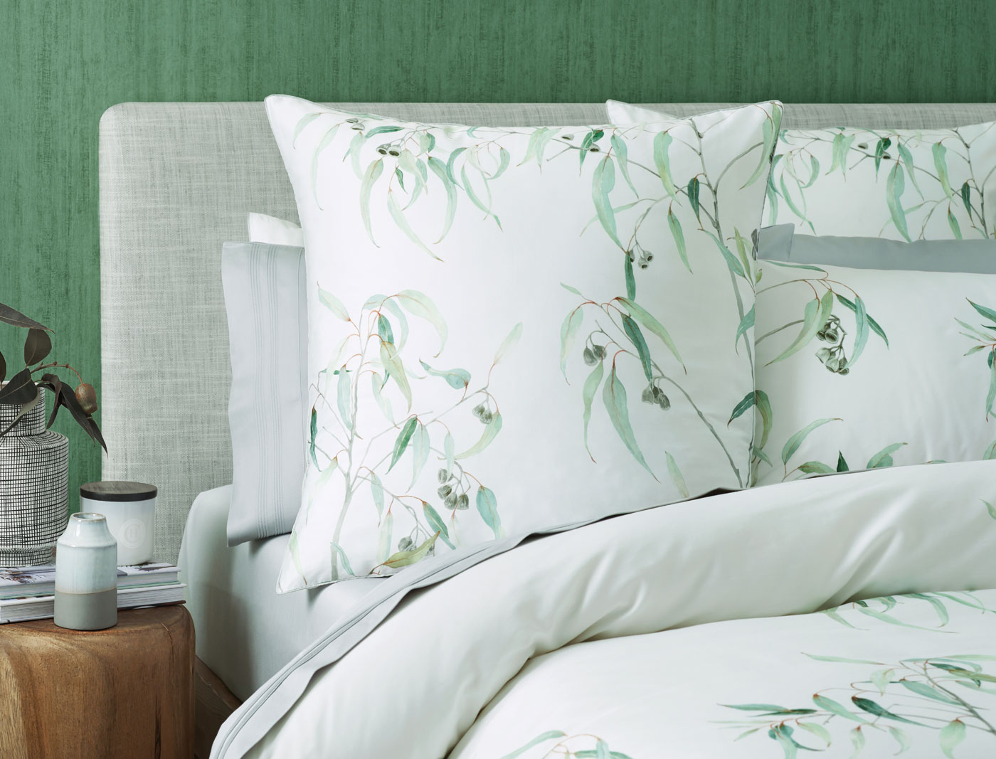 Eucalyptus Quilt Cover Gum Leaf Bed Bath N' Table