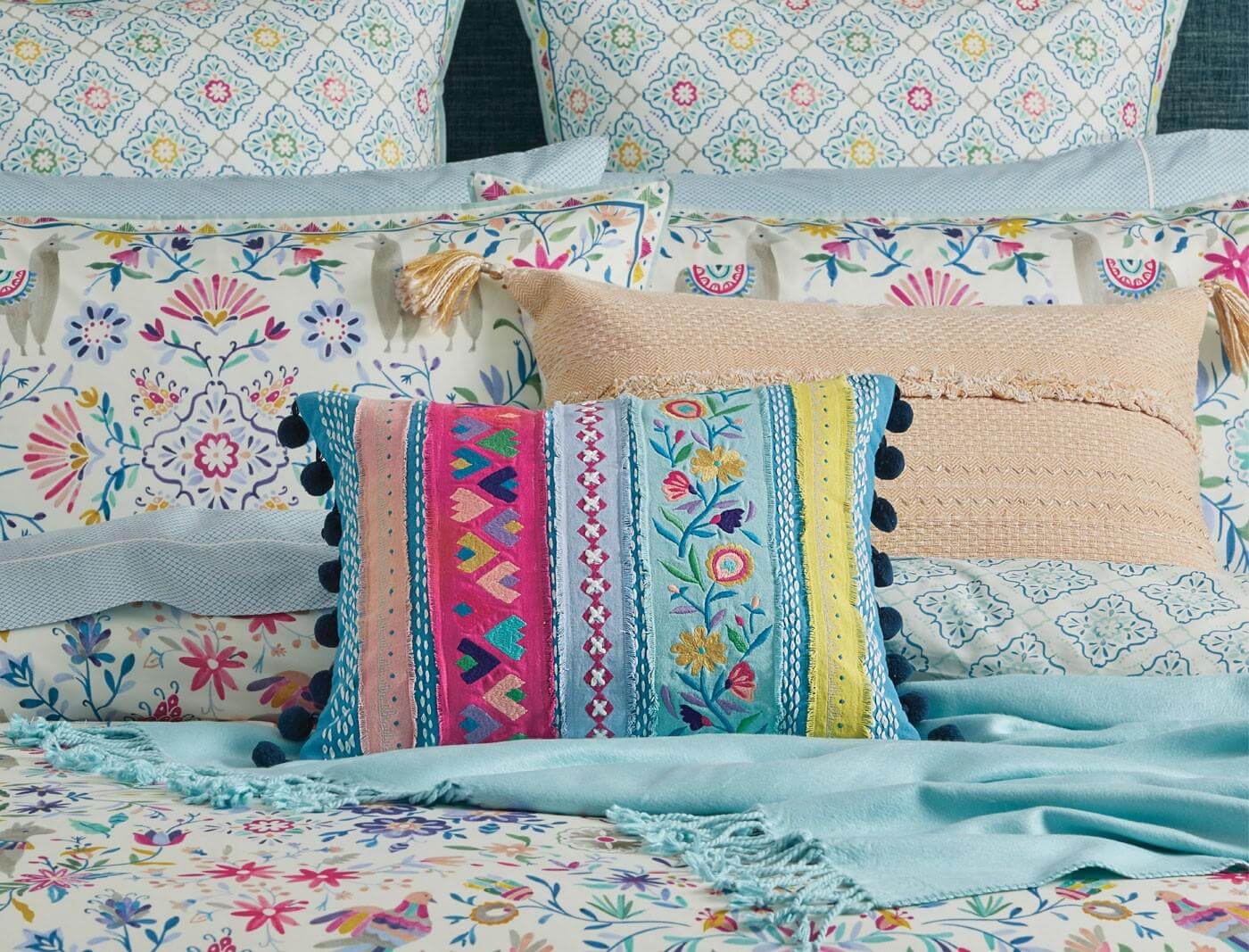 Fiesta Quilt Cover Multi Colour Bed Bath N' Table