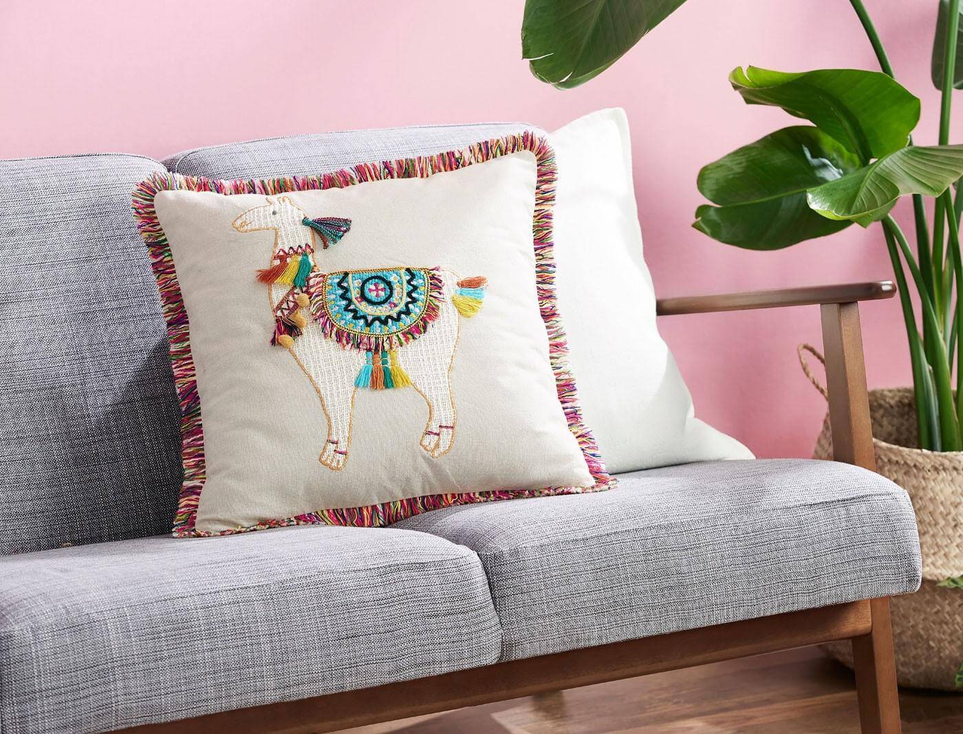 Buy Llama Cushion Beige Online Bed Bath N' Table