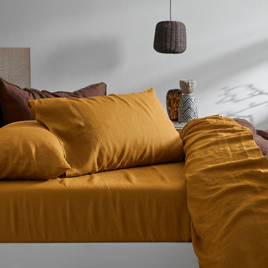Buy Milano Sheet Set Mustard Online Bed Bath N' Table