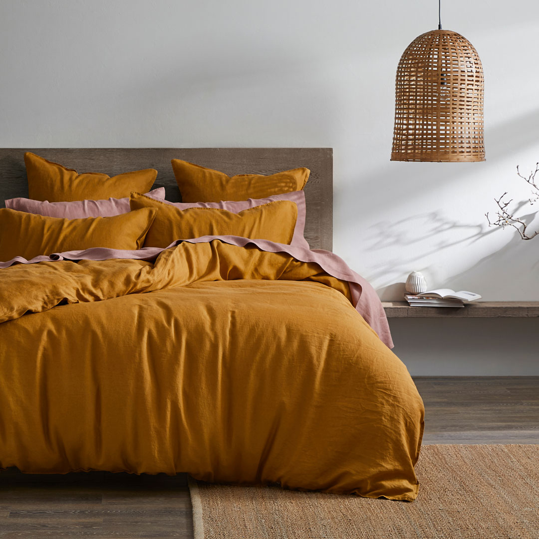 Buy Milano Quilt Cover Mustard Online Bed Bath N' Table