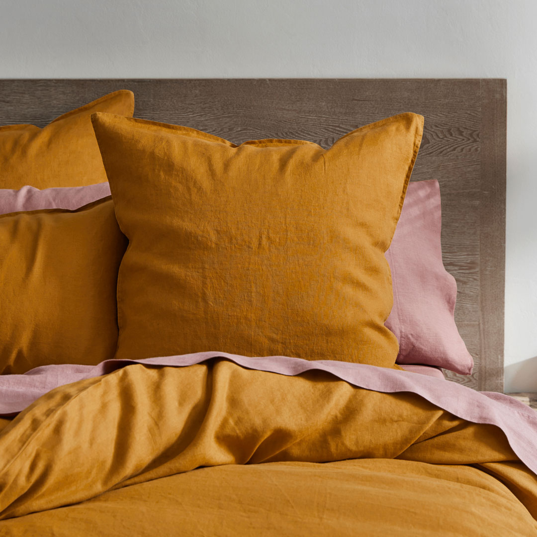 Buy Milano European Pillowcase Mustard Online Bed Bath N' Table