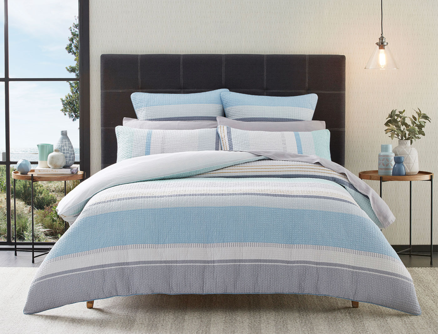 Montego Quilt Cover Stripe Bed Bath N' Table