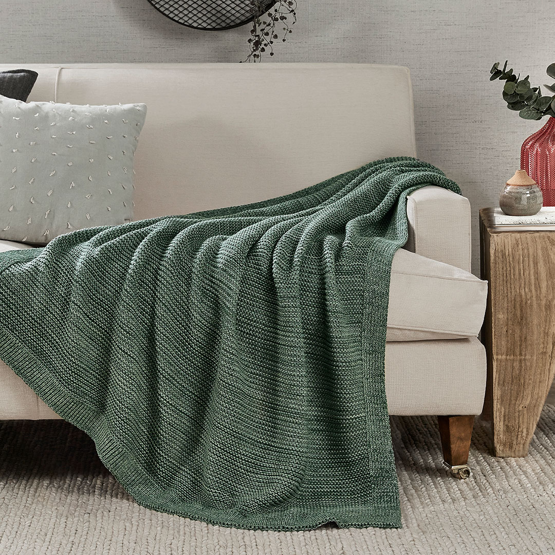 Buy Moss Throw - Green Online | Bed Bath N' Table