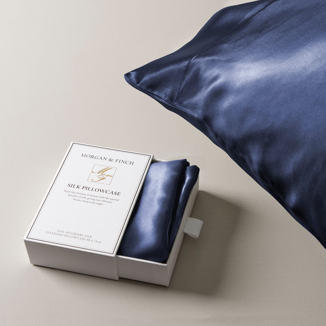 Buy Silk Pillowcase Navy Online Bed Bath N' Table